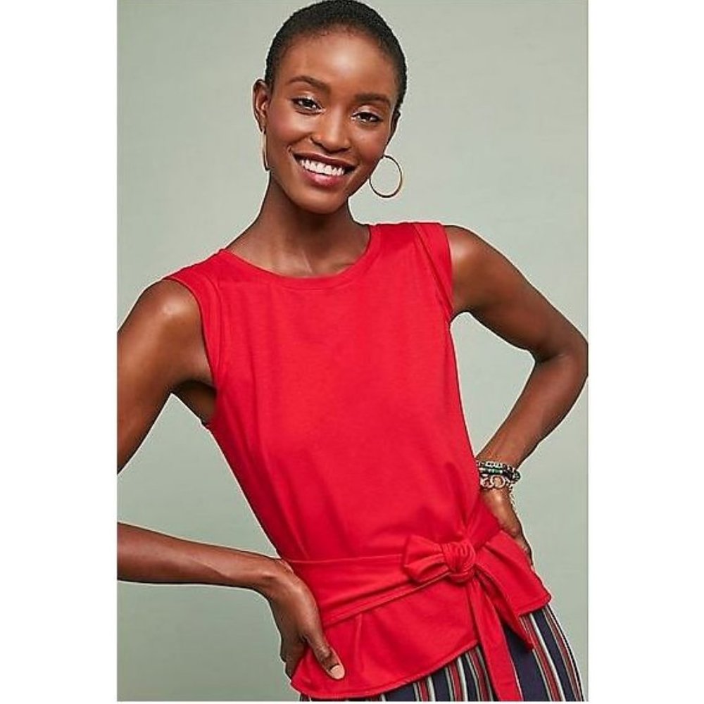 NWT! Anthro PASTURE FRONT-TIE TOP, M